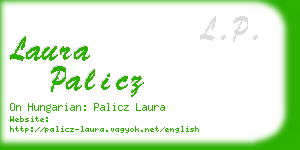 laura palicz business card